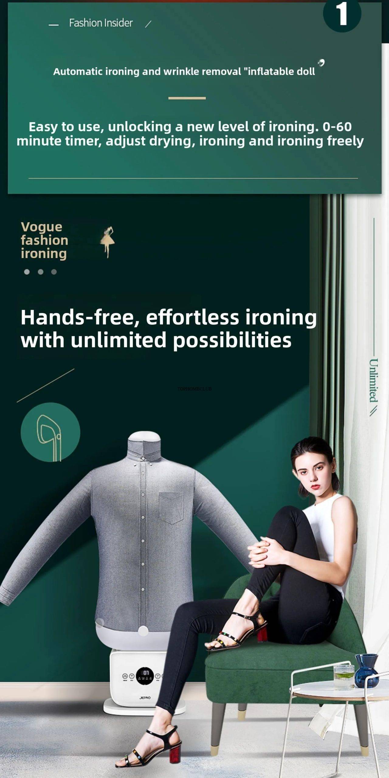 Fully Automatic Human-Shaped Garment Steamer
