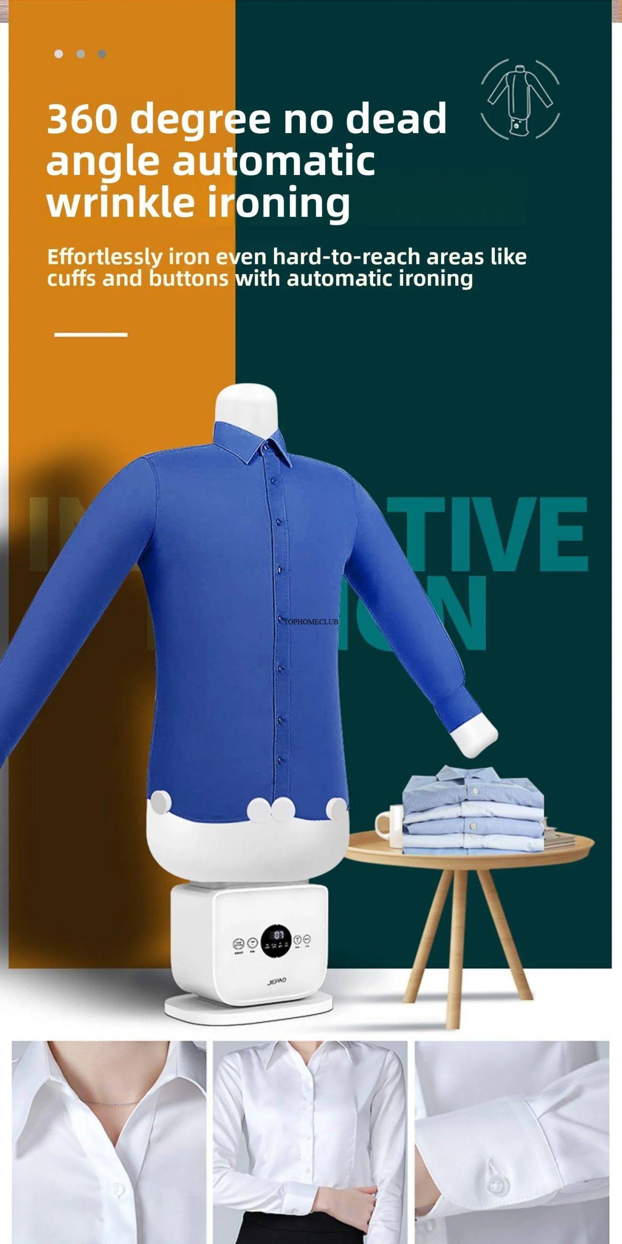 Fully Automatic Human-Shaped Garment Steamer