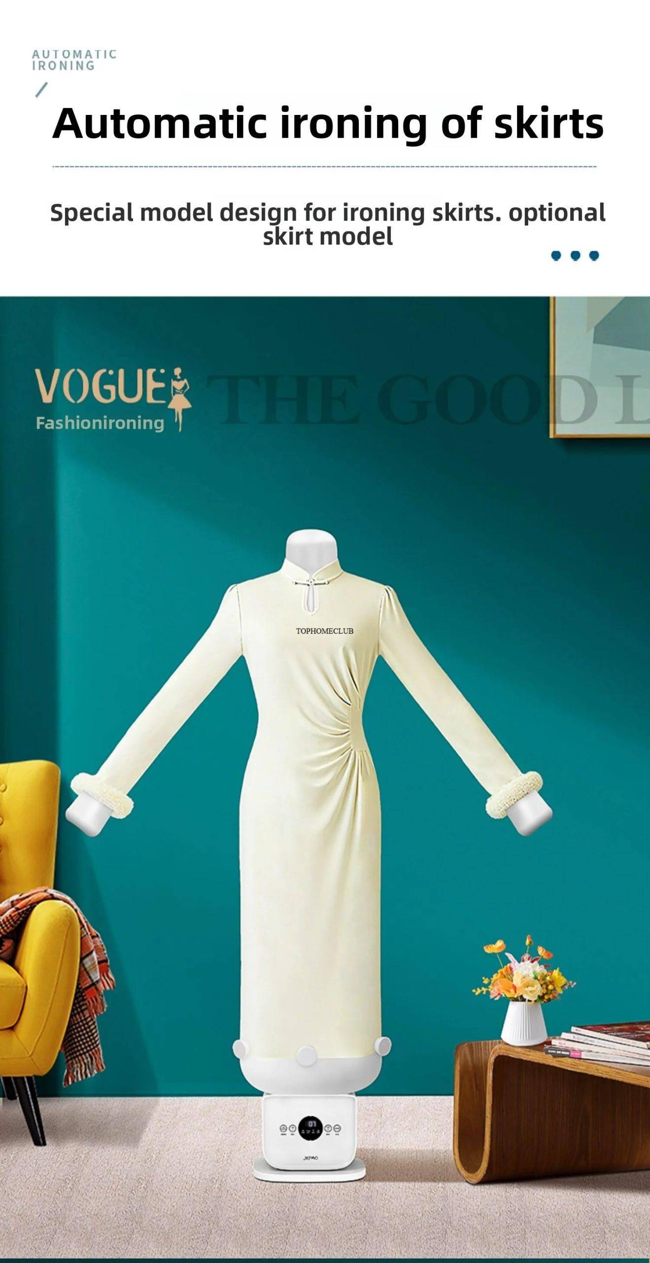 Fully Automatic Human-Shaped Garment Steamer