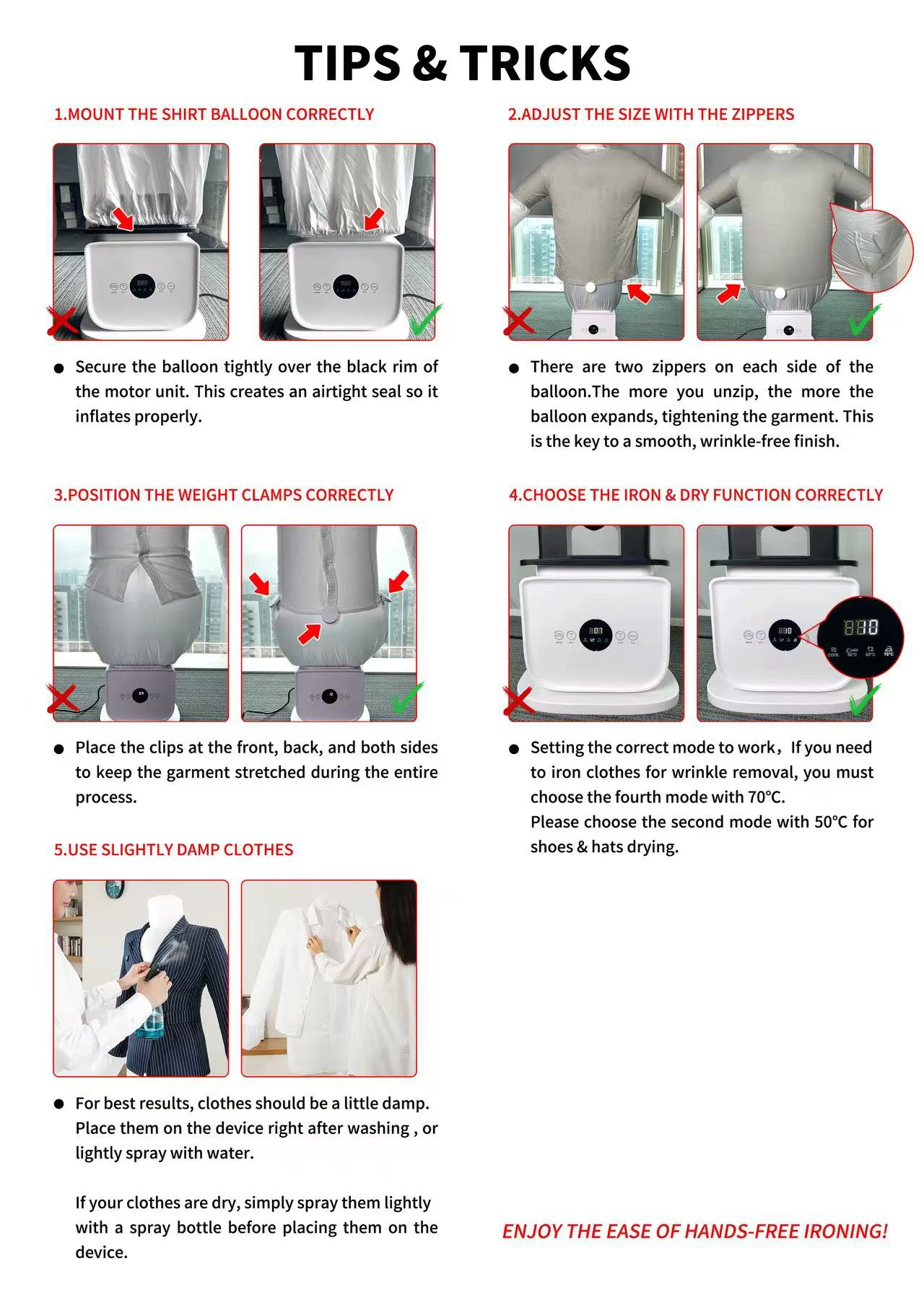 Fully Automatic Human-Shaped Garment Steamer
