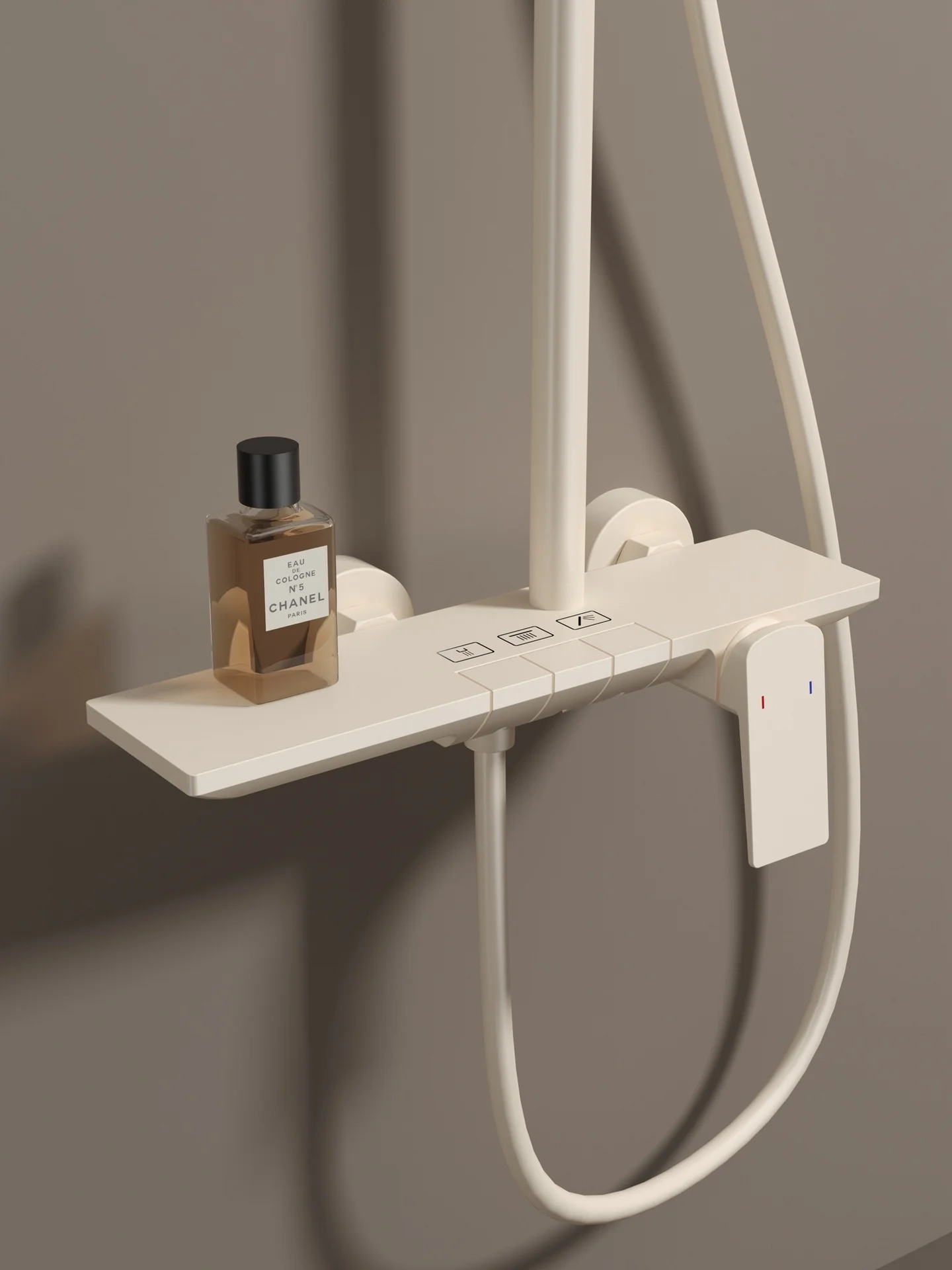 Gold Bathroom Shower Set Multifunctional Household Piano Button Rainfall Hotel Apartment Bathtub Pressurize Shower System Set