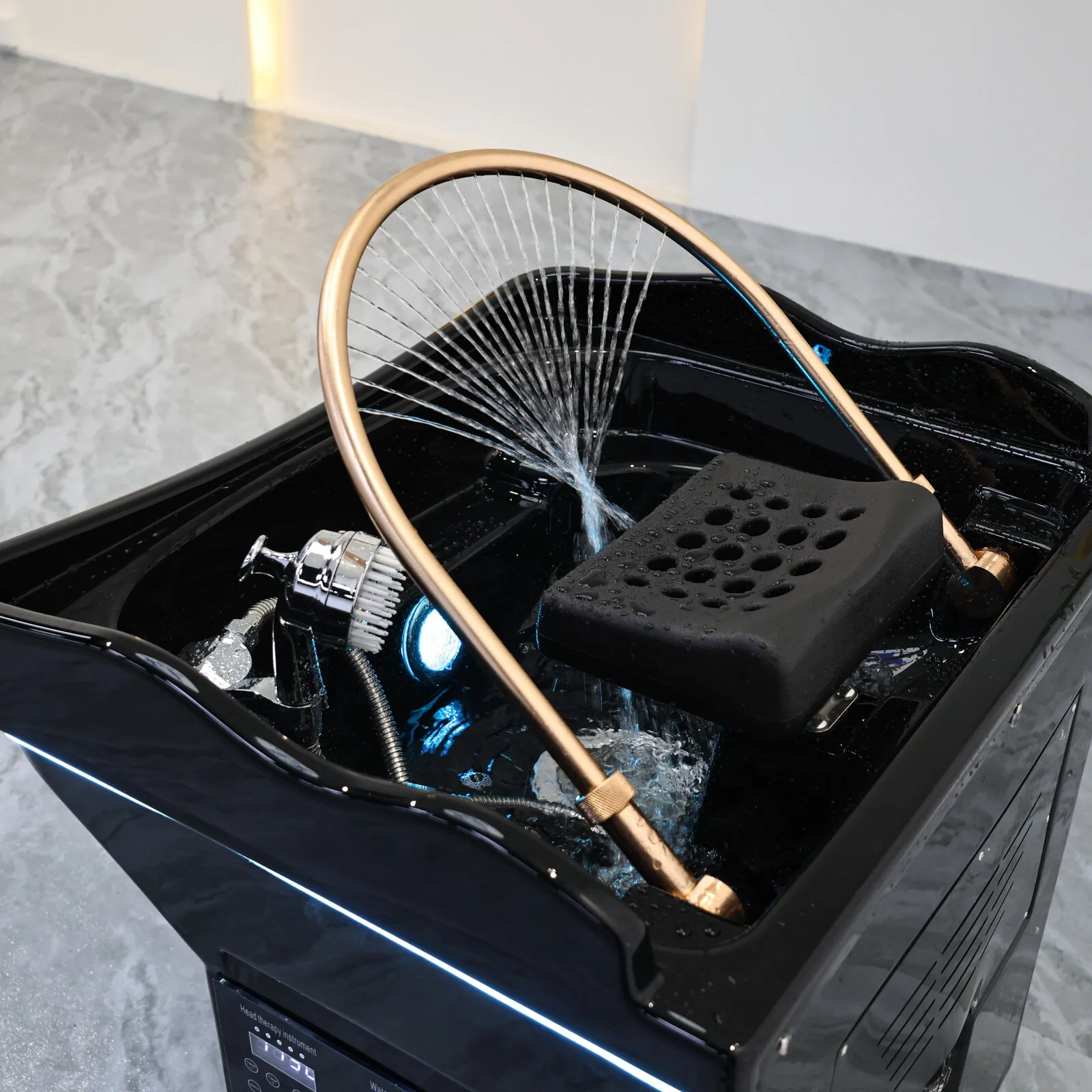 Head SPA Shampoo Basin for Hair Salon, Portable 60L Water Storage Capacity can Heated and Moved