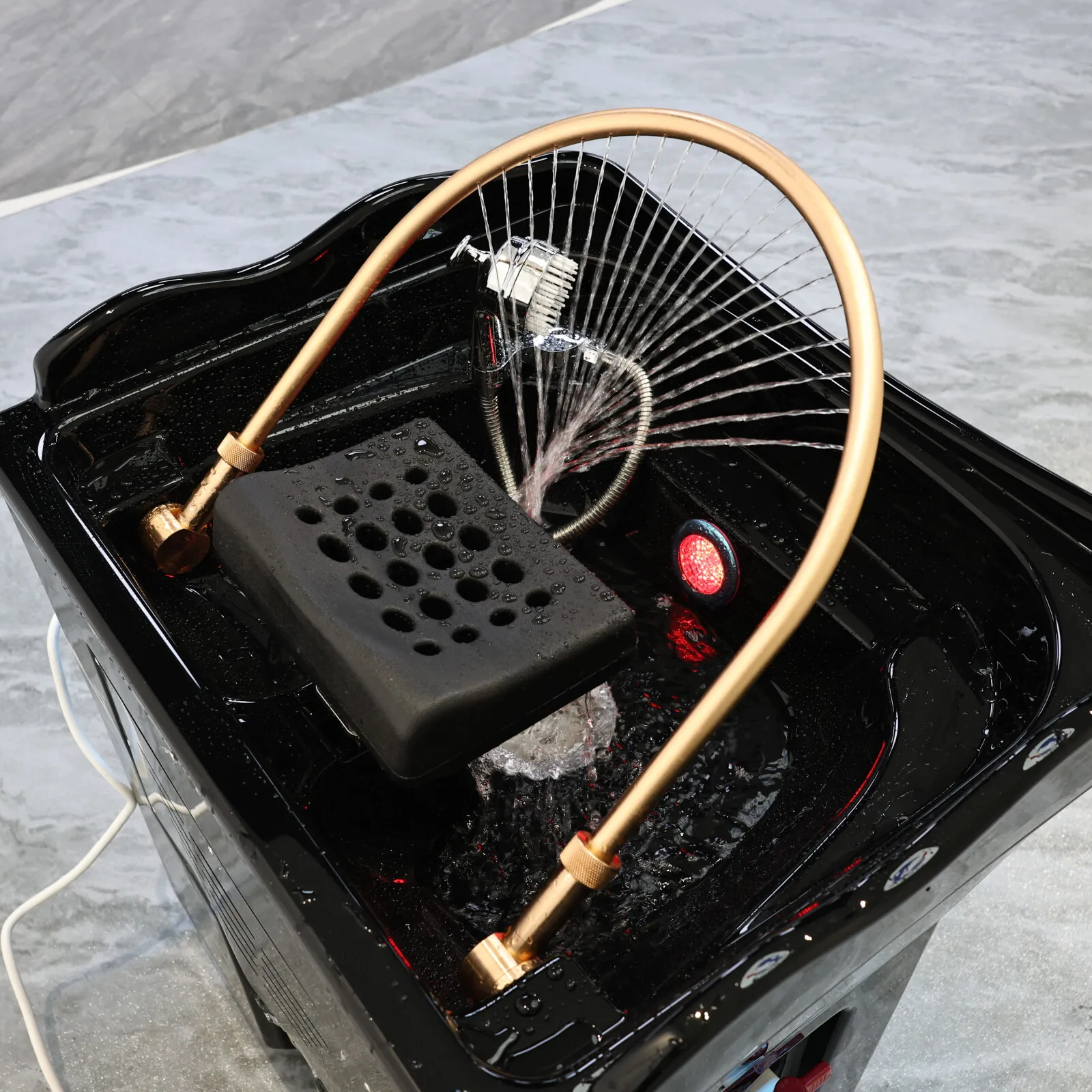 Head SPA Shampoo Basin for Hair Salon, Portable 60L Water Storage Capacity can Heated and Moved
