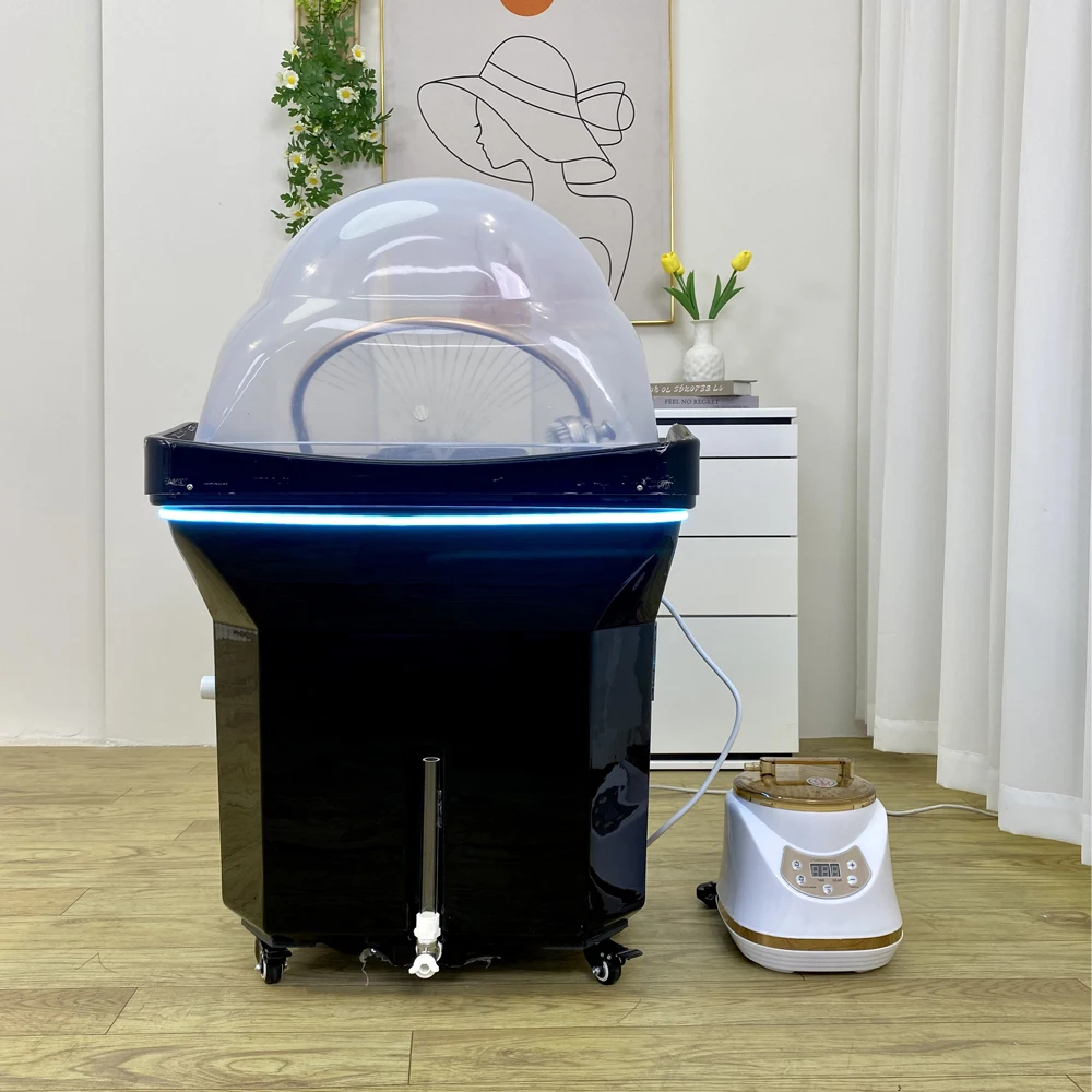 Head SPA Shampoo Basin for Hair Salon, Portable 60L Water Storage Capacity can Heated and Moved
