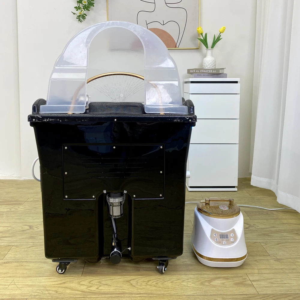 Head SPA Shampoo Basin for Hair Salon, Portable 60L Water Storage Capacity can Heated and Moved