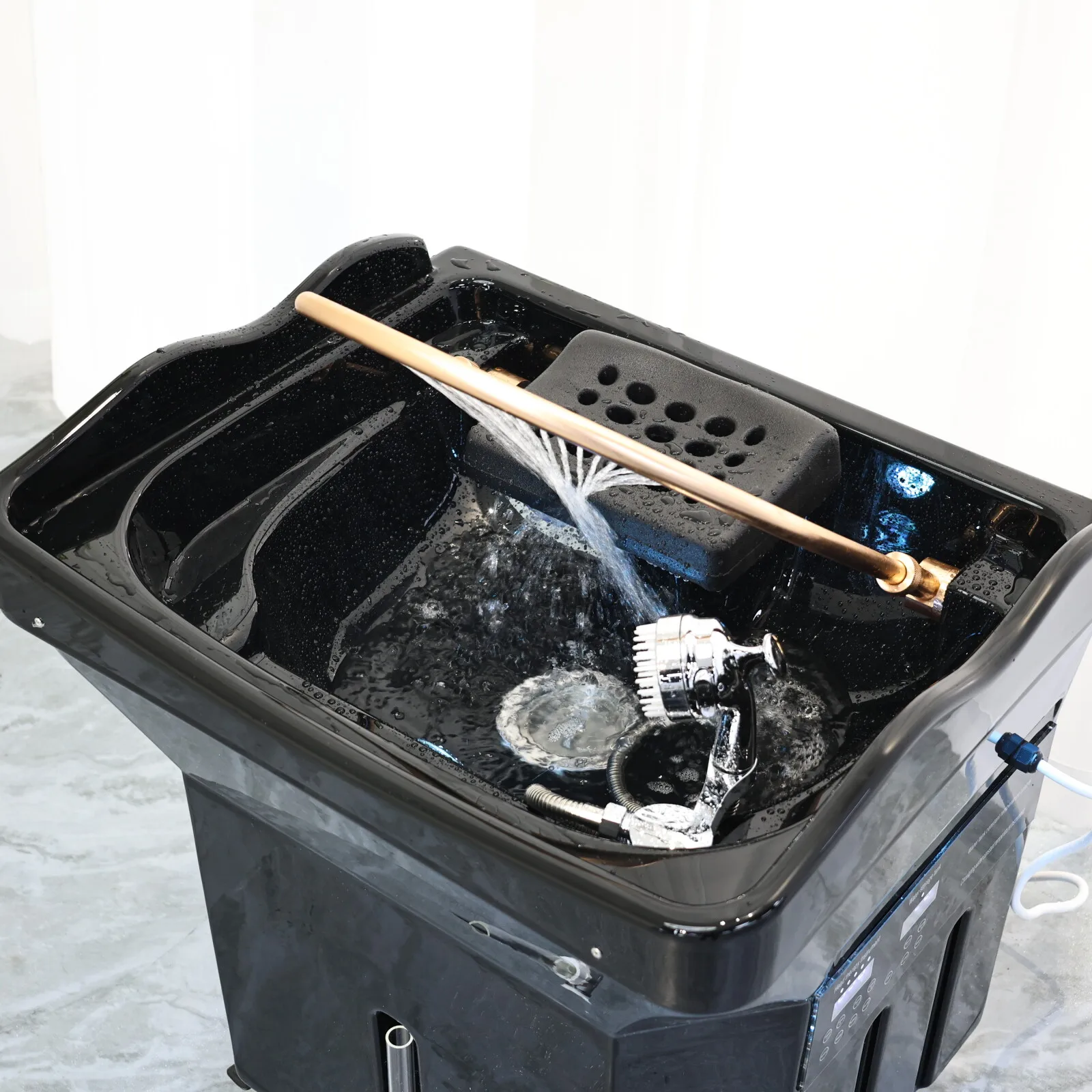 Head SPA Shampoo Basin for Hair Salon, Portable 60L Water Storage Capacity can Heated and Moved