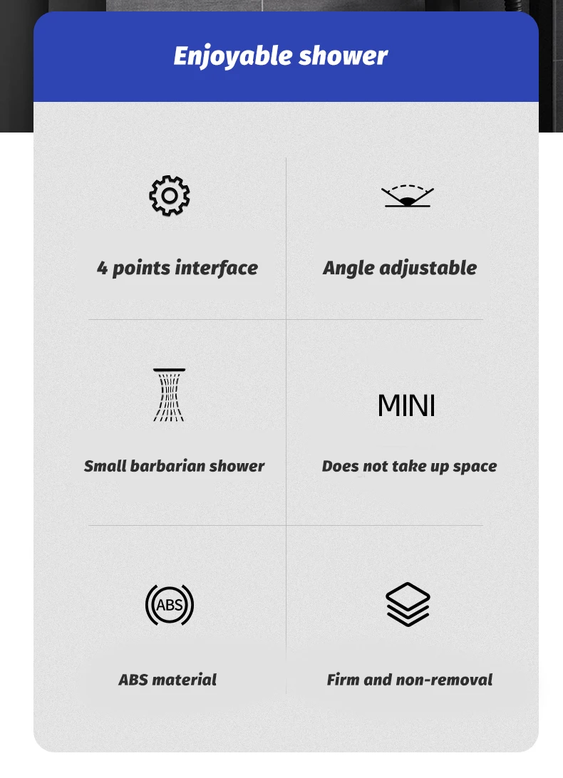 High Pressure Rainshower Head Magic Water Flow Rainfall Shower Head Mini Top Spray Water- Saving Shower Bathroom Accessories