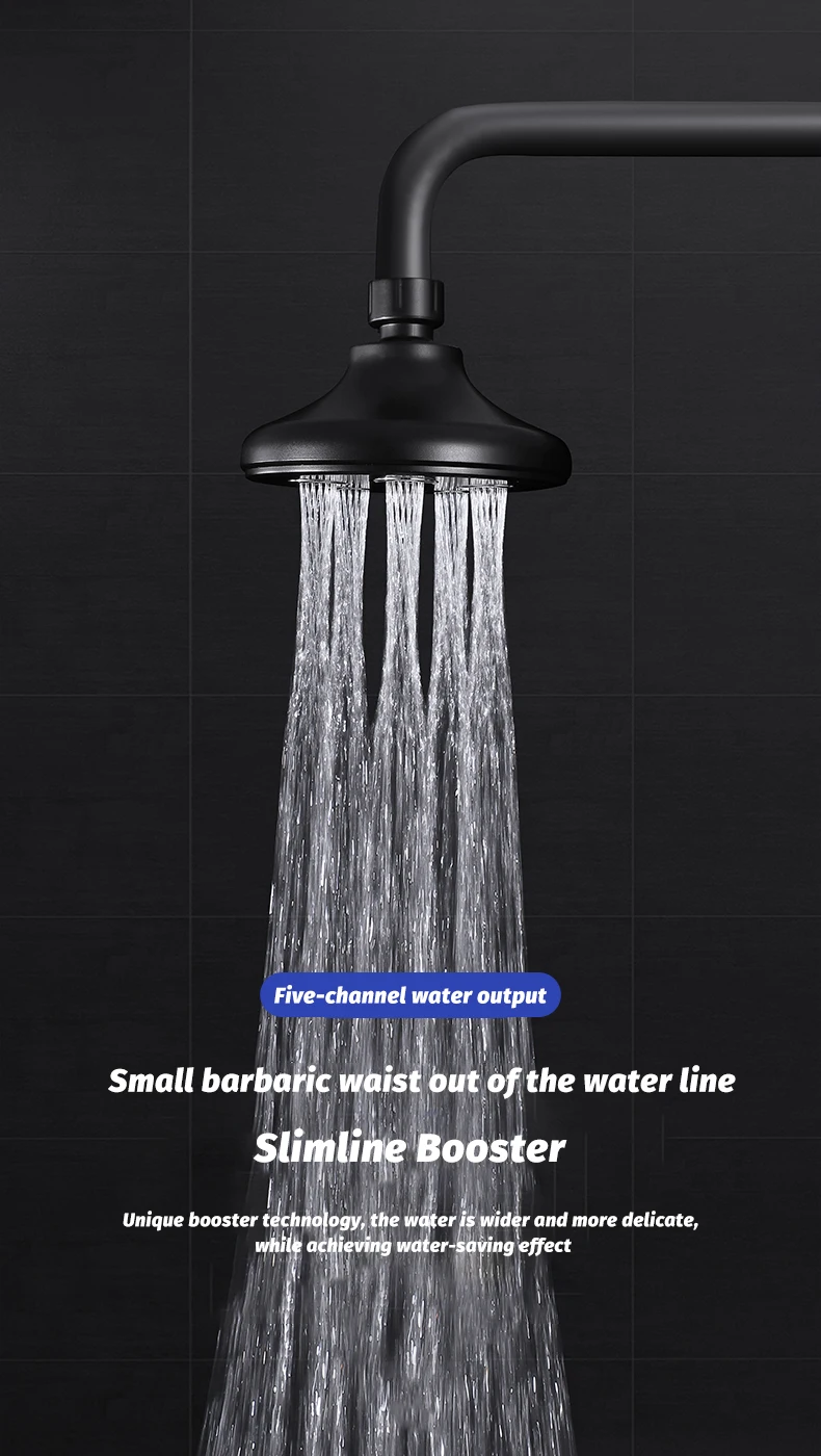High Pressure Rainshower Head Magic Water Flow Rainfall Shower Head Mini Top Spray Water- Saving Shower Bathroom Accessories