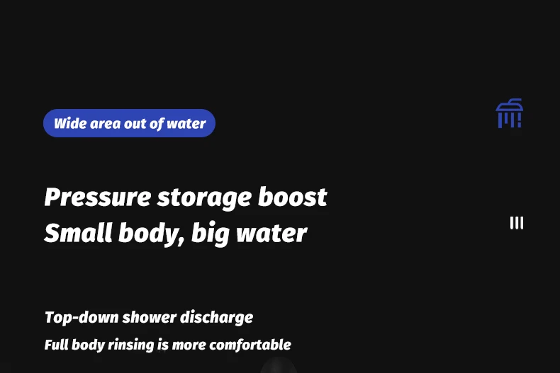 High Pressure Rainshower Head Magic Water Flow Rainfall Shower Head Mini Top Spray Water- Saving Shower Bathroom Accessories