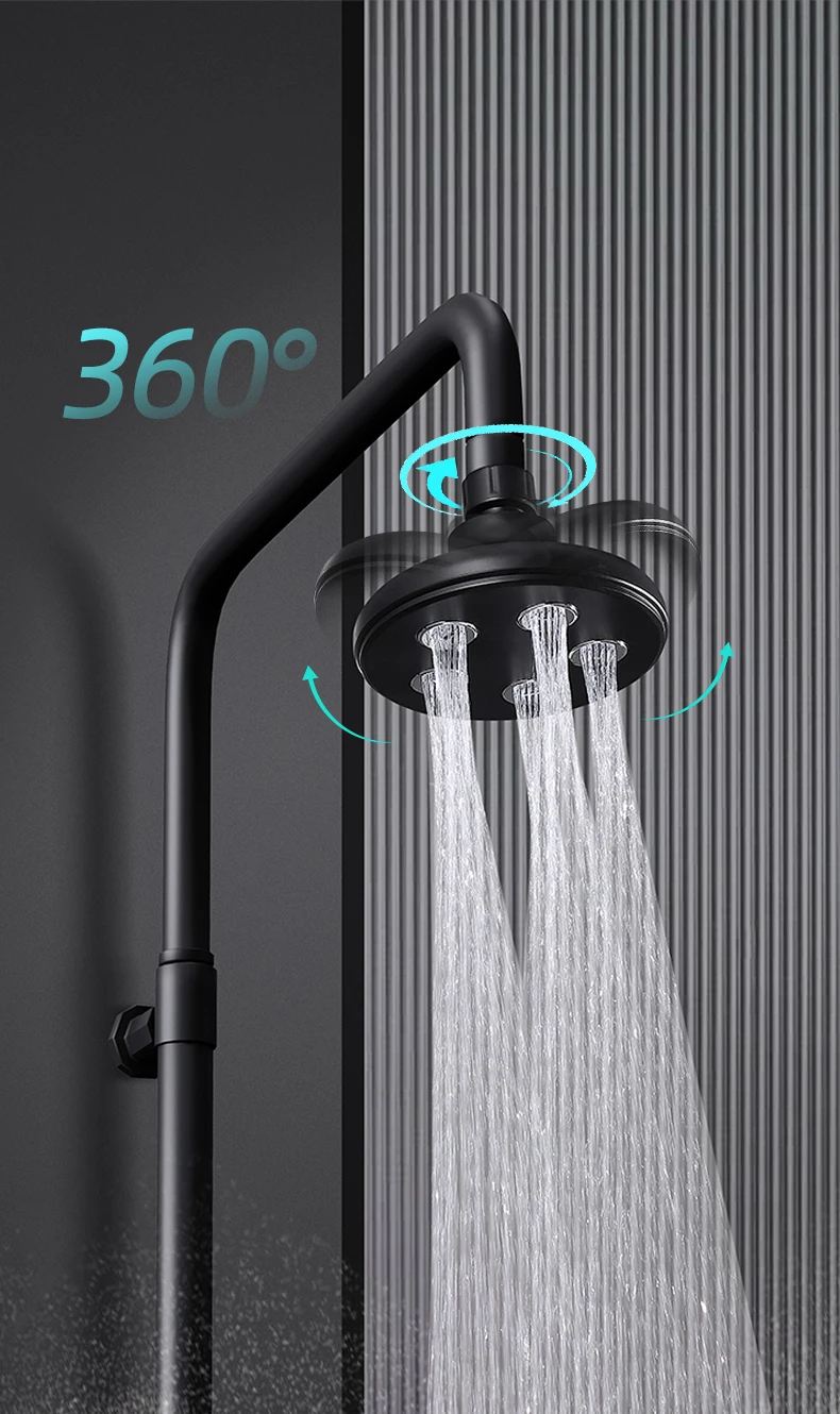 High Pressure Rainshower Head Magic Water Flow Rainfall Shower Head Mini Top Spray Water- Saving Shower Bathroom Accessories