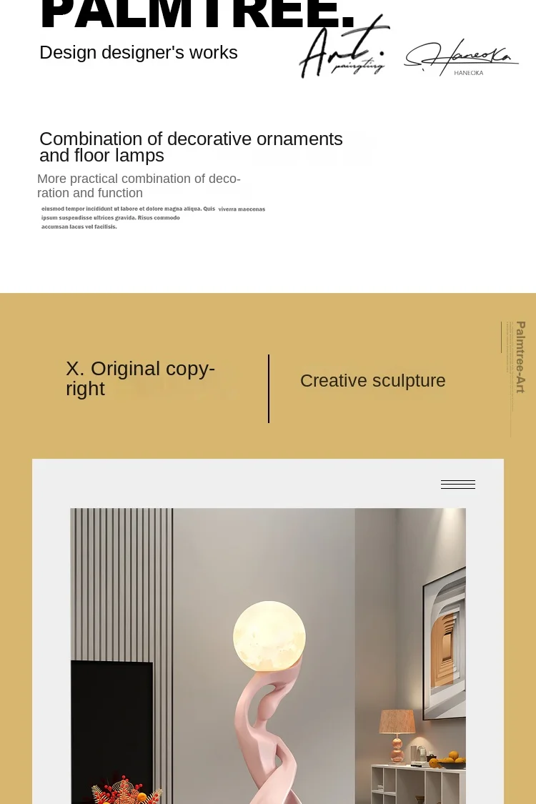 Home Decor Statue Abstract Art Ornaments Nordic Living Room