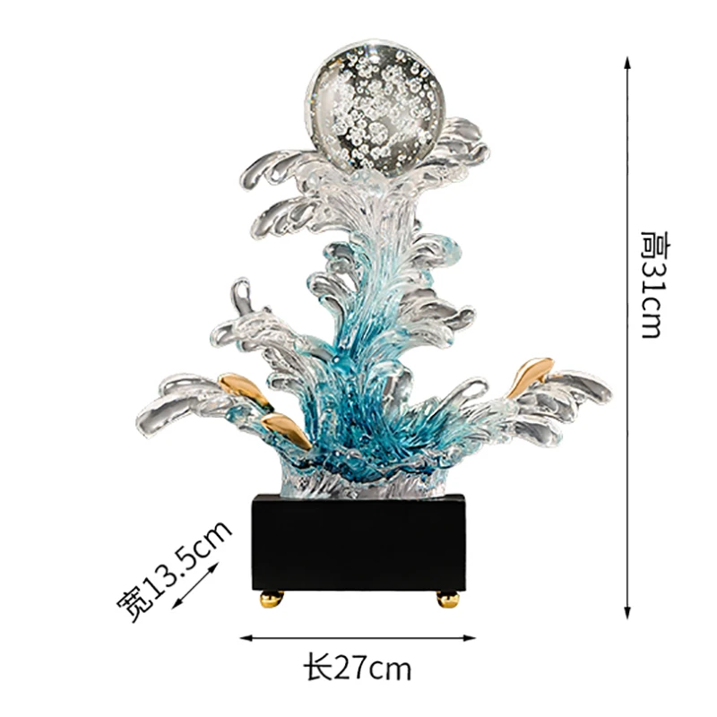 Home Decor Wind Water Rising Art Sculpture Decoration FIGURINES & MINIATURES Color: blue Ships From: China Mainland Home Decor Wind Water Rising Art Sculpture Decoration FIGURINES & MINIATURES Color: blue Ships From: China Mainland