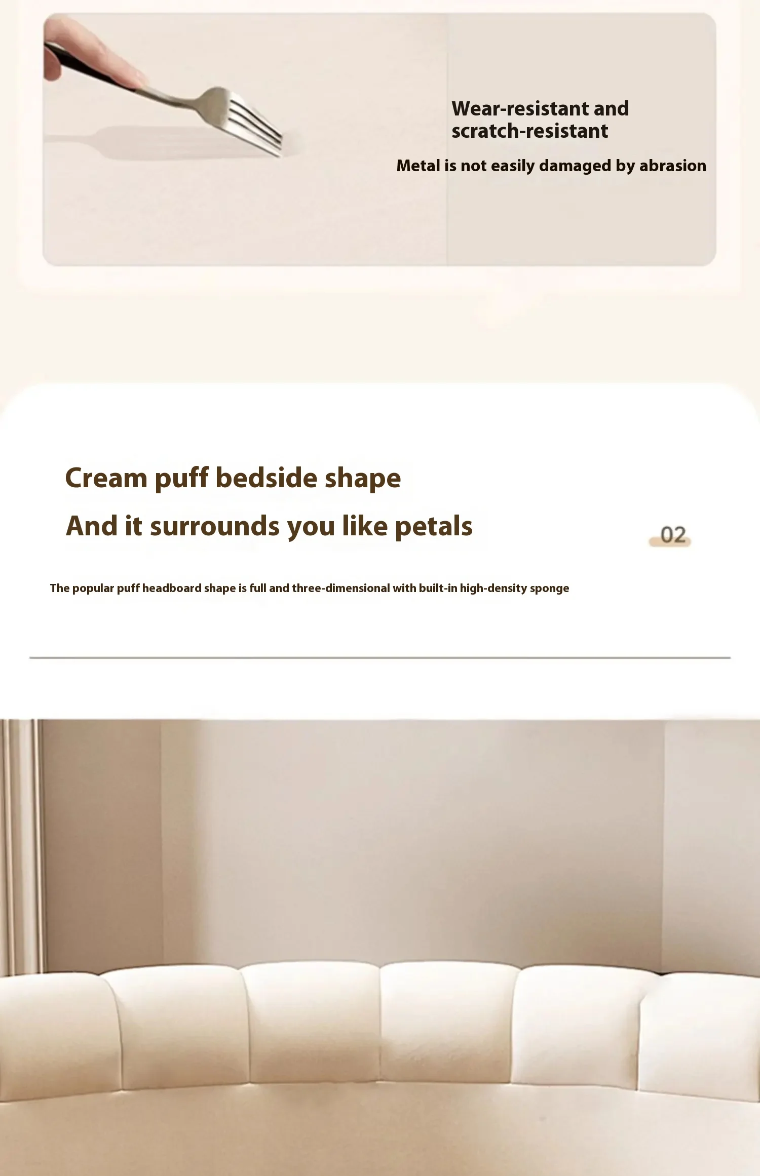 Italian Light Luxury Round Bed