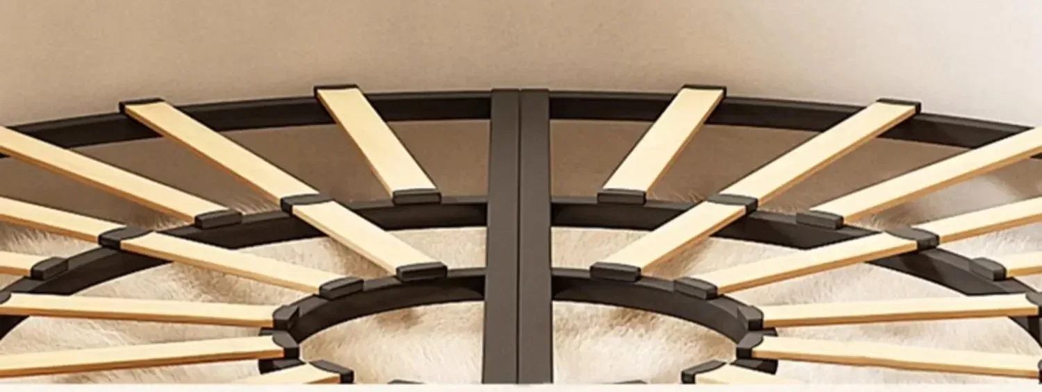 Italian Light Luxury Round Bed