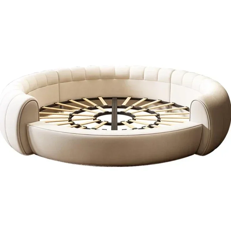 Italian Light Luxury Round Bed MODERN FURNITURES Italian Light Luxury Round Bed MODERN FURNITURES