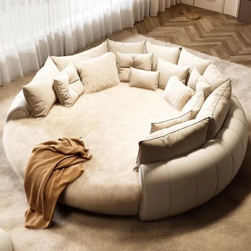 Italian Light Luxury Round Bed MODERN FURNITURES Italian Light Luxury Round Bed MODERN FURNITURES