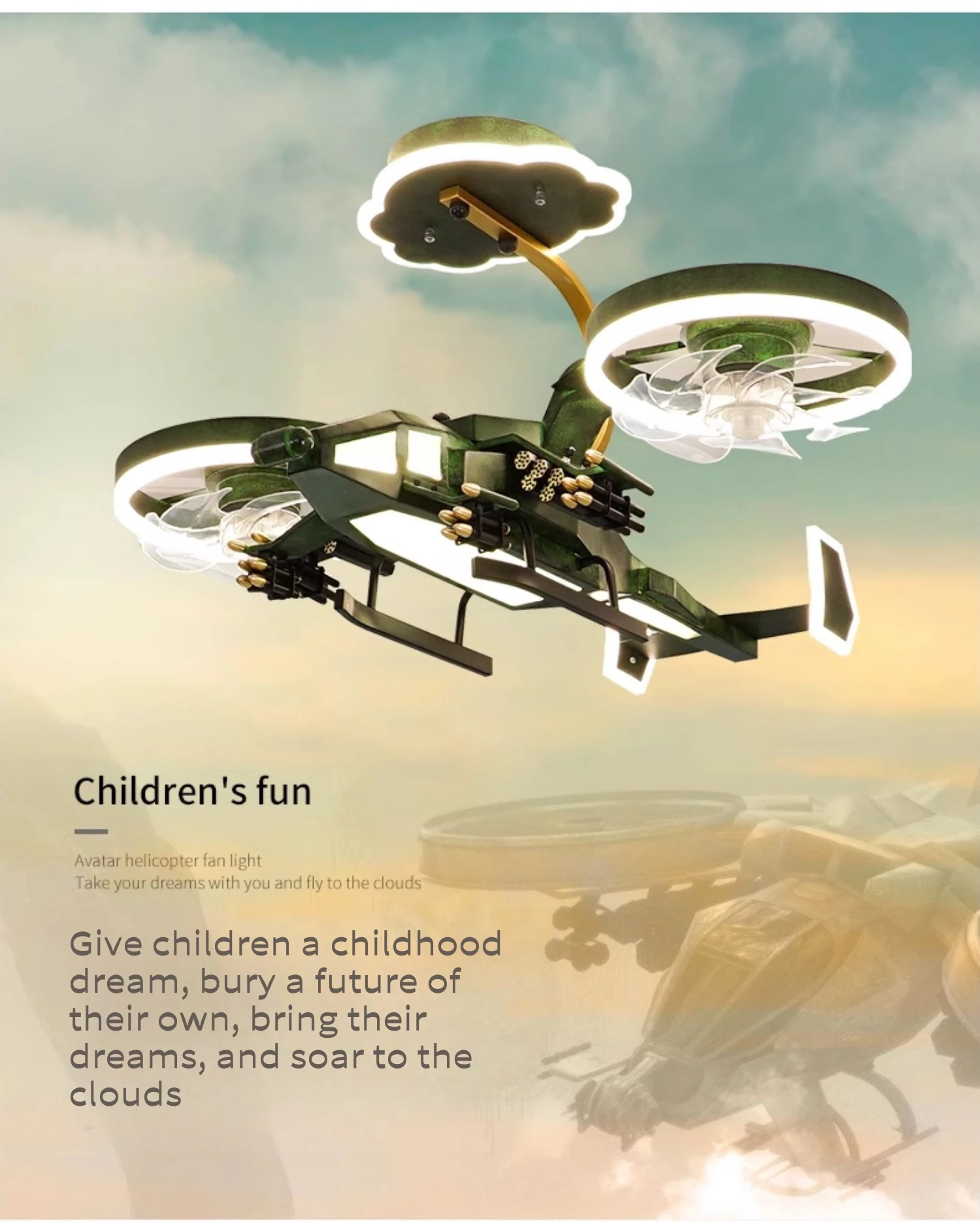 Kids Plane Ceiling Fan With Lights For Bedroom Study Kindergarten Kids Plane Ceiling Fan With Lights For Bedroom Study Kindergarten