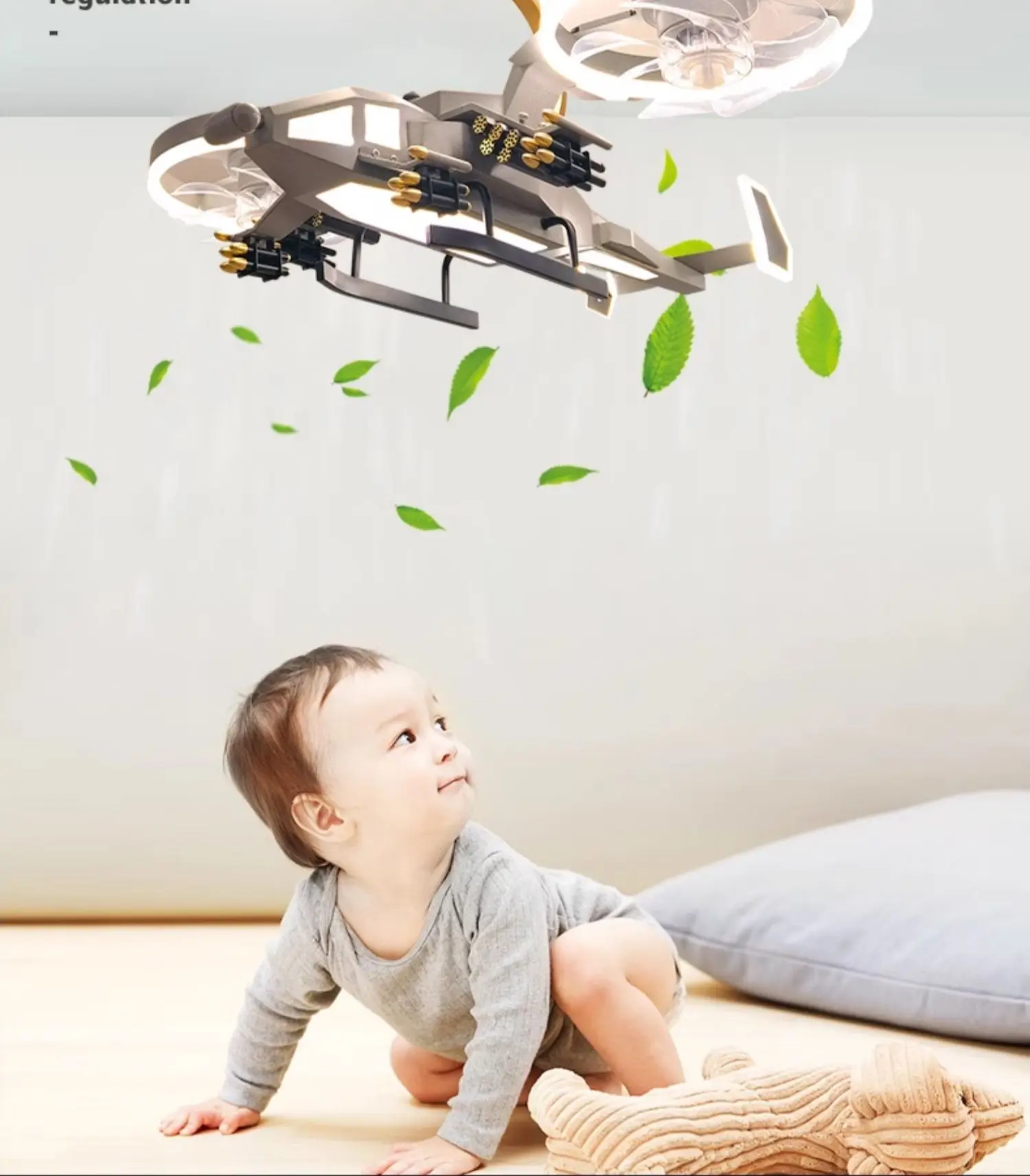 Kids Plane Ceiling Fan With Lights For Bedroom Study Kindergarten Kids Plane Ceiling Fan With Lights For Bedroom Study Kindergarten