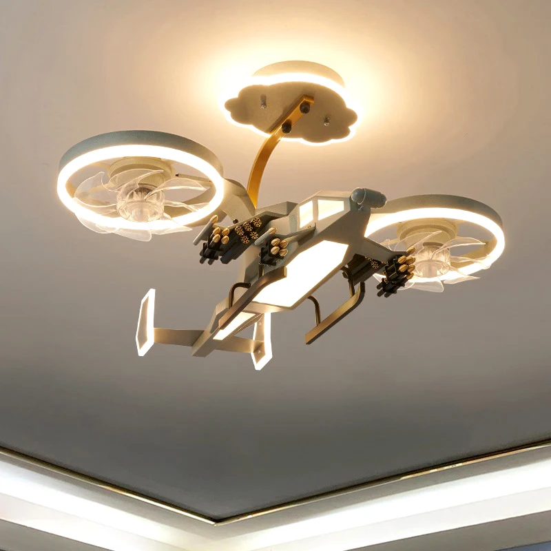 Kids Plane Ceiling Fan With Lights For Bedroom Study Kindergarten LIGHTING Kids Plane Ceiling Fan With Lights For Bedroom Study Kindergarten LIGHTING