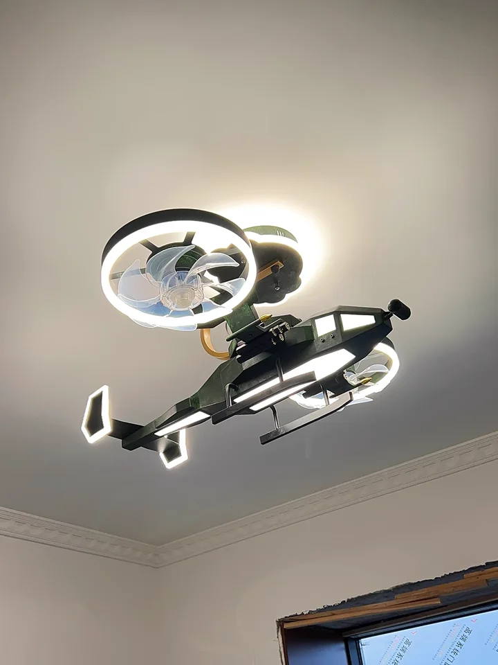Kids Plane Ceiling Fan With Lights For Bedroom Study Kindergarten Kids Plane Ceiling Fan With Lights For Bedroom Study Kindergarten