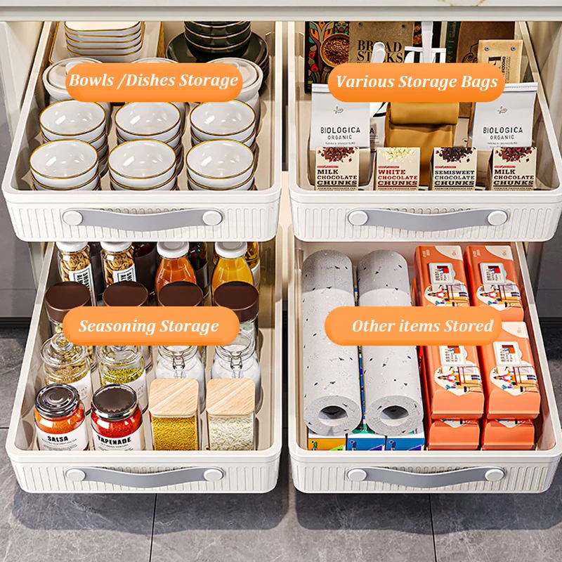 Kitchen Sliding Drawer with Slide Rail KITCHEN & DINNING Kitchen Sliding Drawer with Slide Rail KITCHEN & DINNING