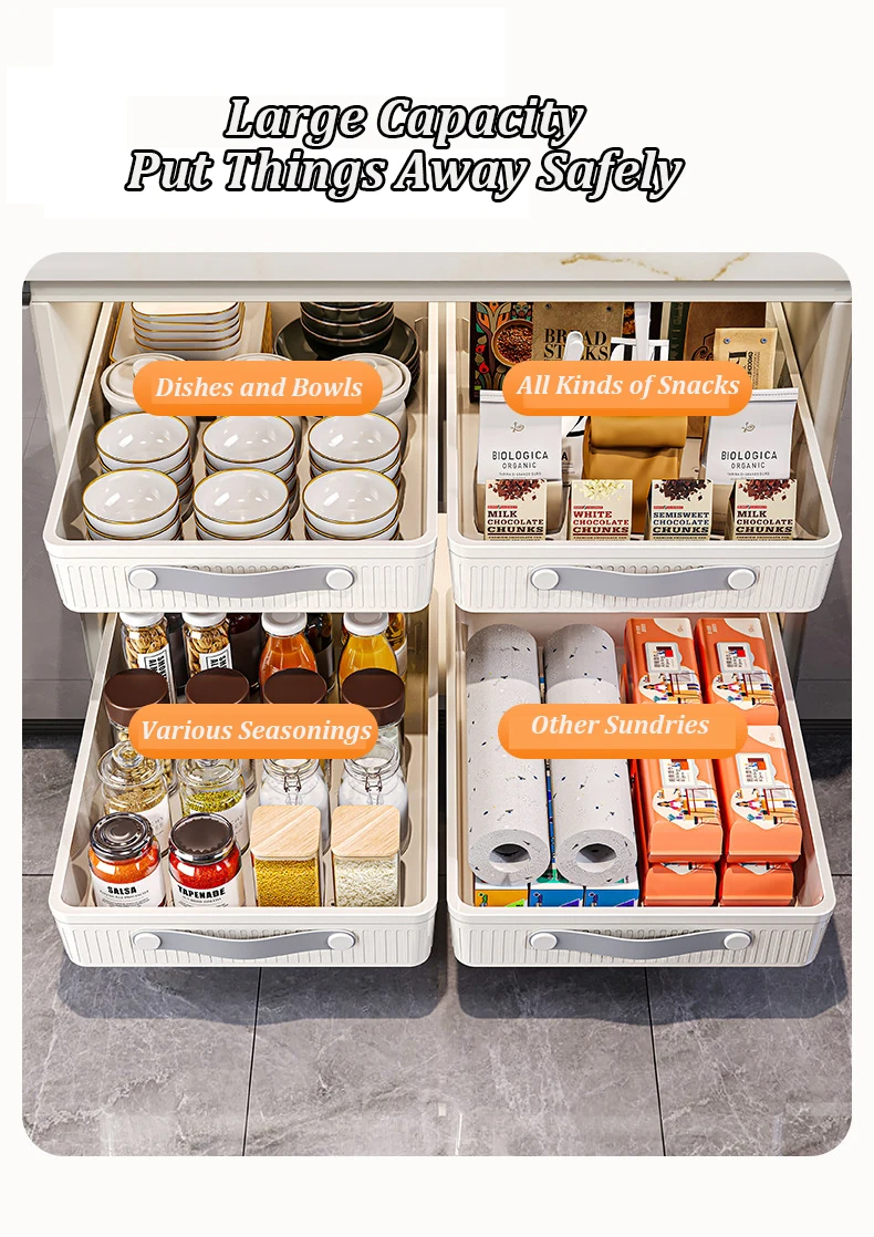Kitchen Sliding Drawer with Slide Rail Kitchen Sliding Drawer with Slide Rail
