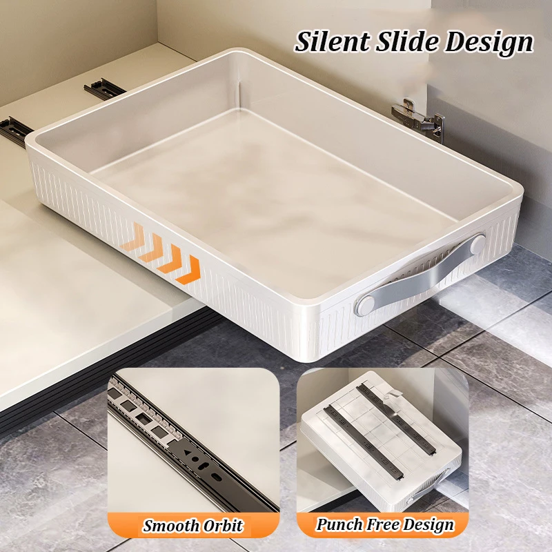 Kitchen Sliding Drawer with Slide Rail KITCHEN & DINNING Kitchen Sliding Drawer with Slide Rail KITCHEN & DINNING