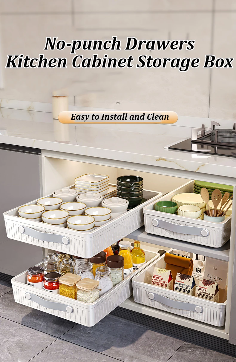 Kitchen Sliding Drawer with Slide Rail Kitchen Sliding Drawer with Slide Rail