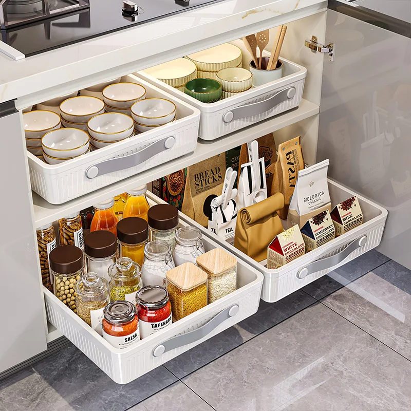 Kitchen Sliding Drawer with Slide Rail KITCHEN & DINNING Kitchen Sliding Drawer with Slide Rail KITCHEN & DINNING