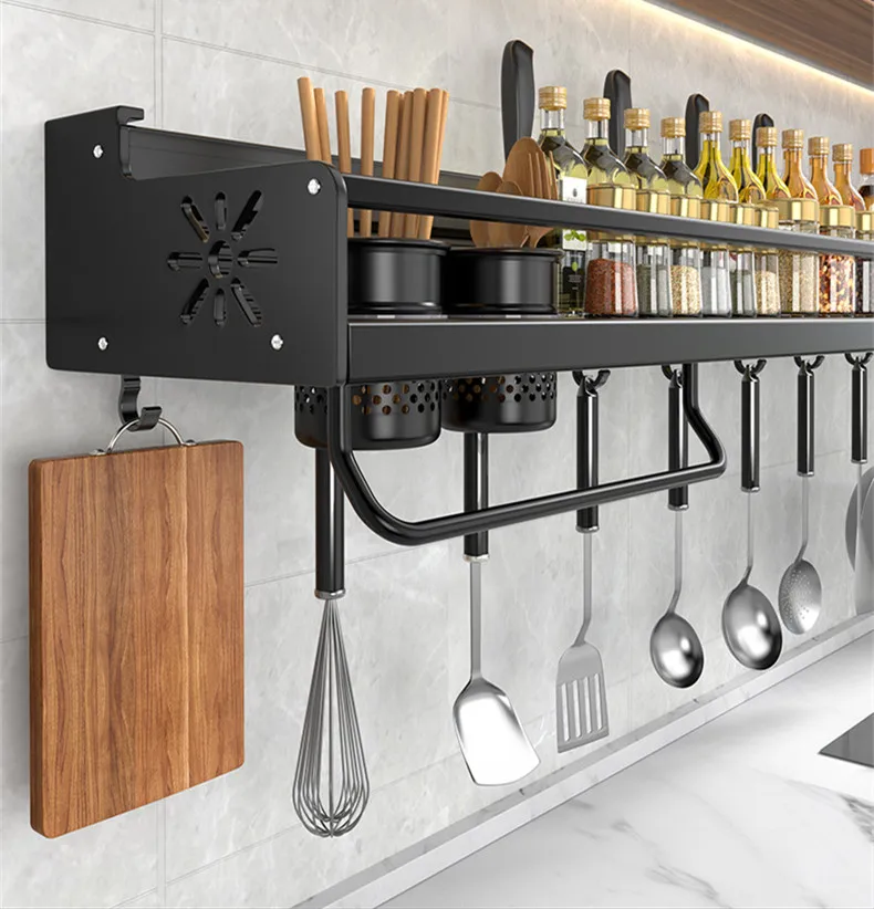 Kitchen Spice Storage Knives Holder Knife Stand Spice Rack Organizer