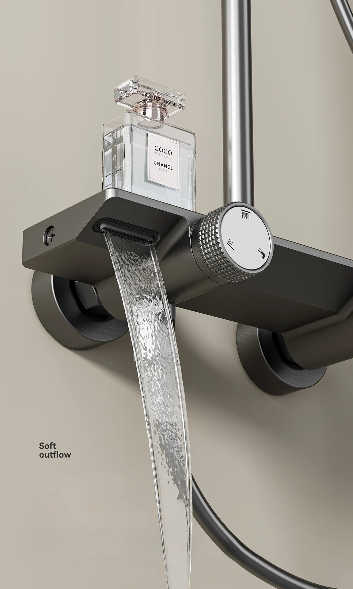 Knob Type Three Ways Water Outlet Sunflower Shower System Wall Mounted Bathroom Shower Faucet Set Rainlfall Bathroom Shower Set