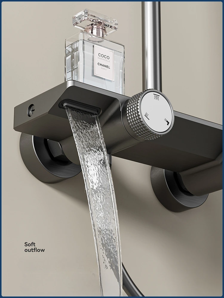 Knob Type Three Ways Water Outlet Sunflower Shower System Wall Mounted Bathroom Shower Faucet Set Rainlfall Bathroom Shower Set Knob Type Three Ways Water Outlet Sunflower Shower System Wall Mounted Bathroom Shower Faucet Set Rainlfall Bathroom Shower Set