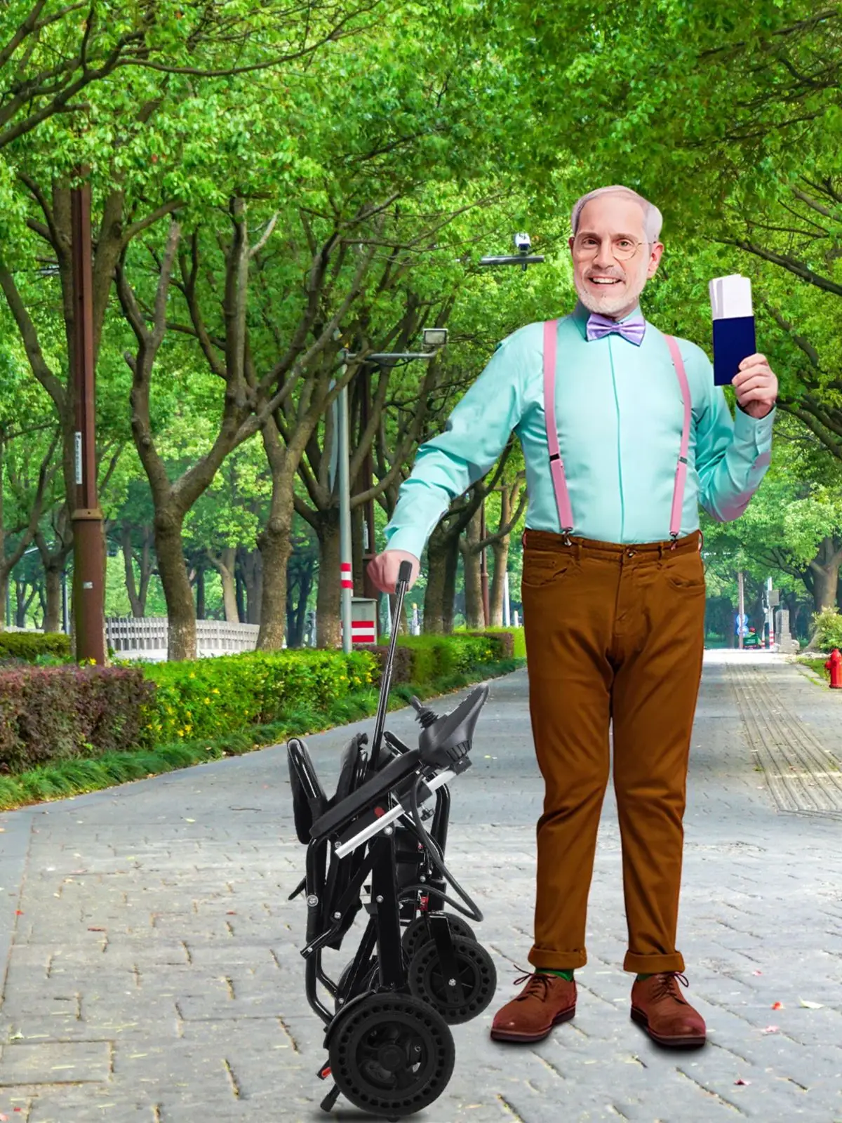 Lightweight Electric Wheelchair for Adults
