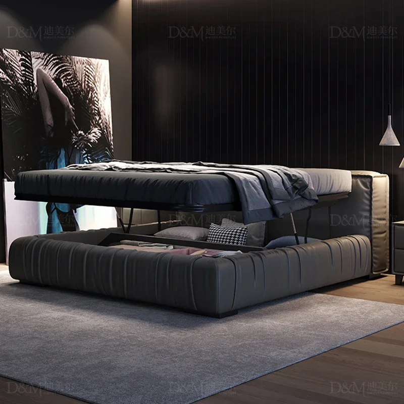 Loft Multifunctional Bed Storage Modern Massage Headboards Children King Size Cheap Bed Princess Cama Solteiro Patio Furniture Loft Multifunctional Bed Storage Modern Massage Headboards Children King Size Cheap Bed Princess Cama Solteiro Patio Furniture