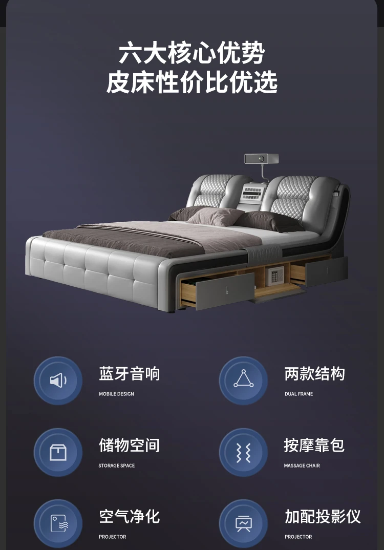 Girls Luxury Multifunctional Bed Comforter Modern Smart Monster Double Bed King Size Storage Camas De Dormitorio Home Furniture Girls Luxury Multifunctional Bed Comforter Modern Smart Monster Double Bed King Size Storage Camas De Dormitorio Home Furniture