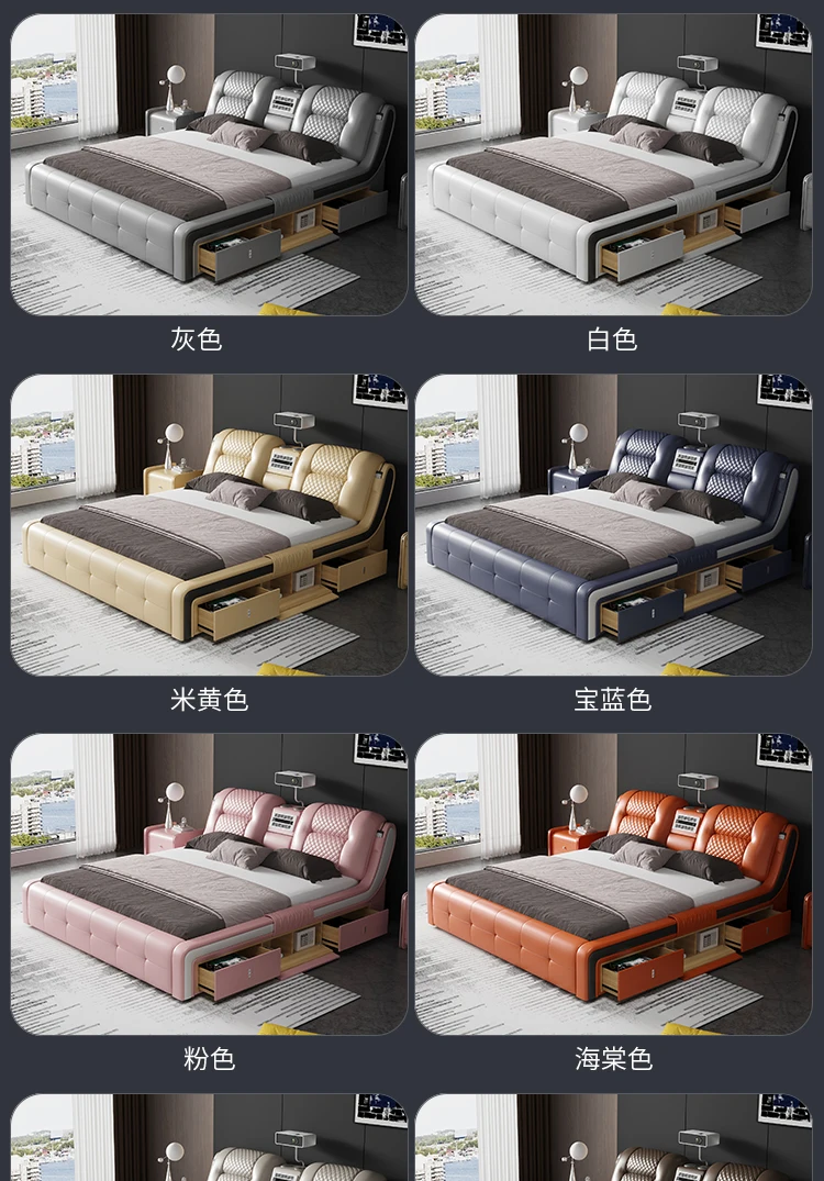 Girls Luxury Multifunctional Bed Comforter Modern Smart Monster Double Bed King Size Storage Camas De Dormitorio Home Furniture Girls Luxury Multifunctional Bed Comforter Modern Smart Monster Double Bed King Size Storage Camas De Dormitorio Home Furniture