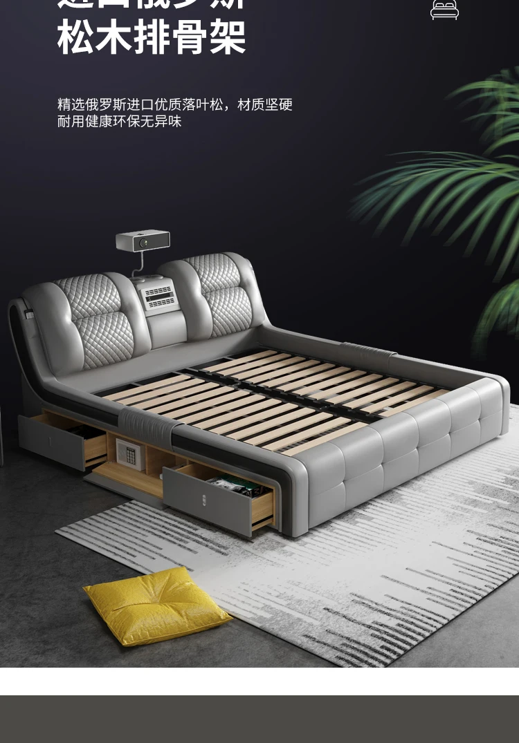 Girls Luxury Multifunctional Bed Comforter Modern Smart Monster Double Bed King Size Storage Camas De Dormitorio Home Furniture Girls Luxury Multifunctional Bed Comforter Modern Smart Monster Double Bed King Size Storage Camas De Dormitorio Home Furniture