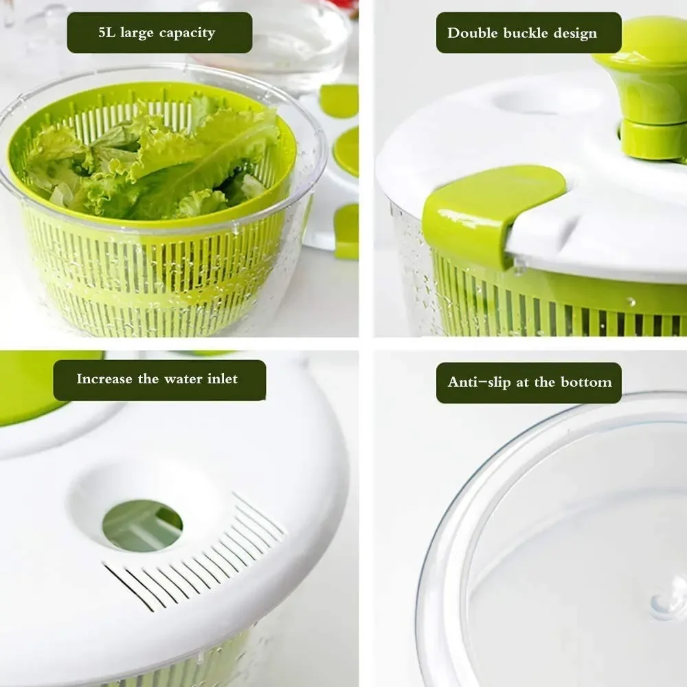 Multifunction Manual Salad Spinner