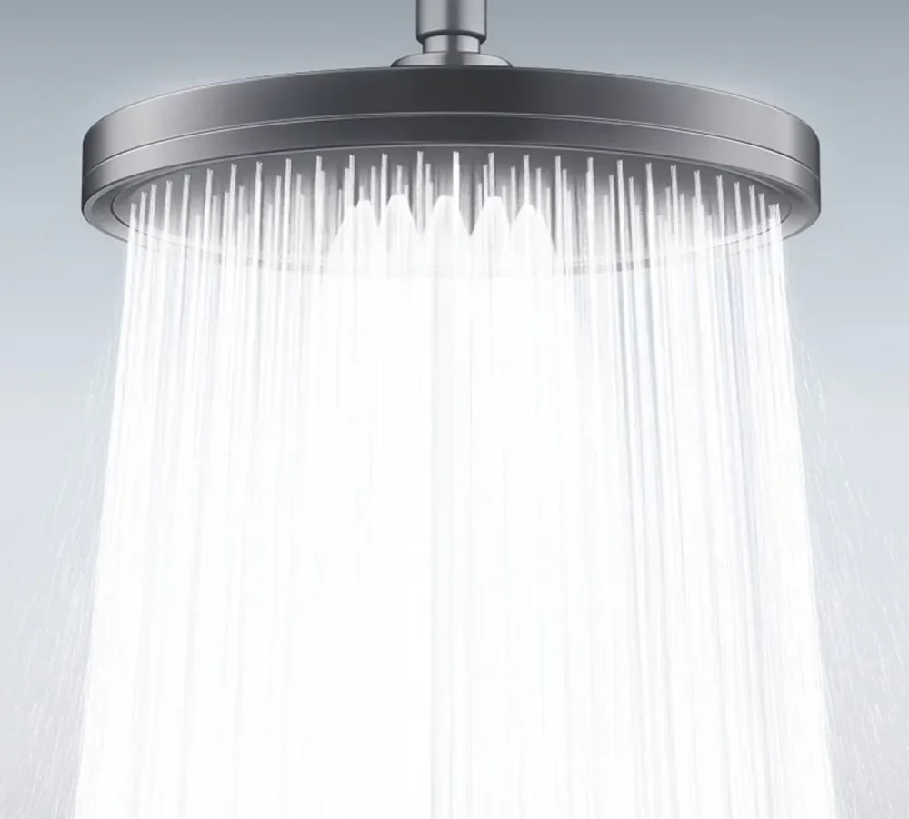 New 6 Modes Big Panel Large Flow Supercharge Rainfall Shower Head High Pressure Top Rain Shower Faucet Bathroom Accessories