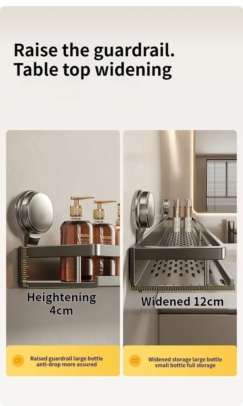 No Drill Suction Cup Bathroom Storage Shelf Storage Shelf Bathroom Wall Hanging Vanity Toilet Triangle Basket R No Drill Suction Cup Bathroom Storage Shelf Storage Shelf Bathroom Wall Hanging Vanity Toilet Triangle Basket R
