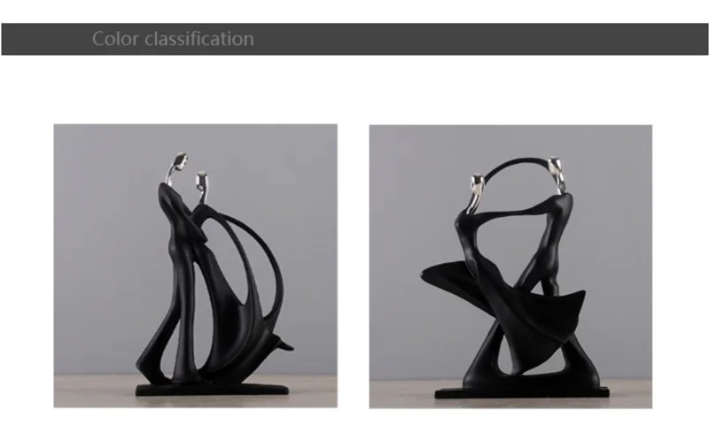 Nordic Art Dancing Couple Resin Figure
