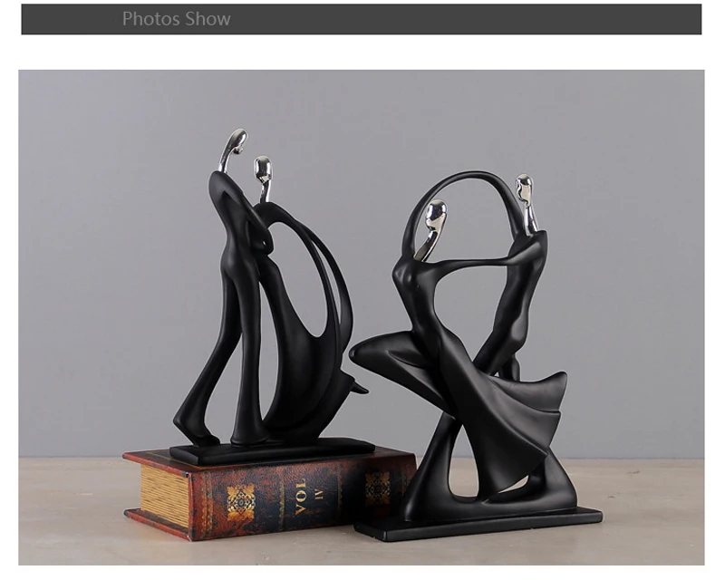 Nordic Art Dancing Couple Resin Figure