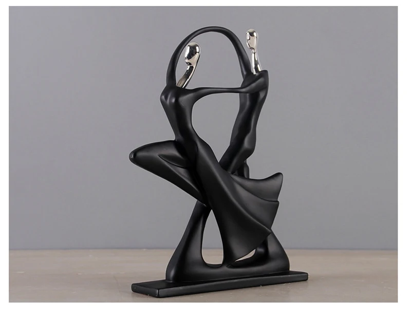 Nordic Art Dancing Couple Resin Figure