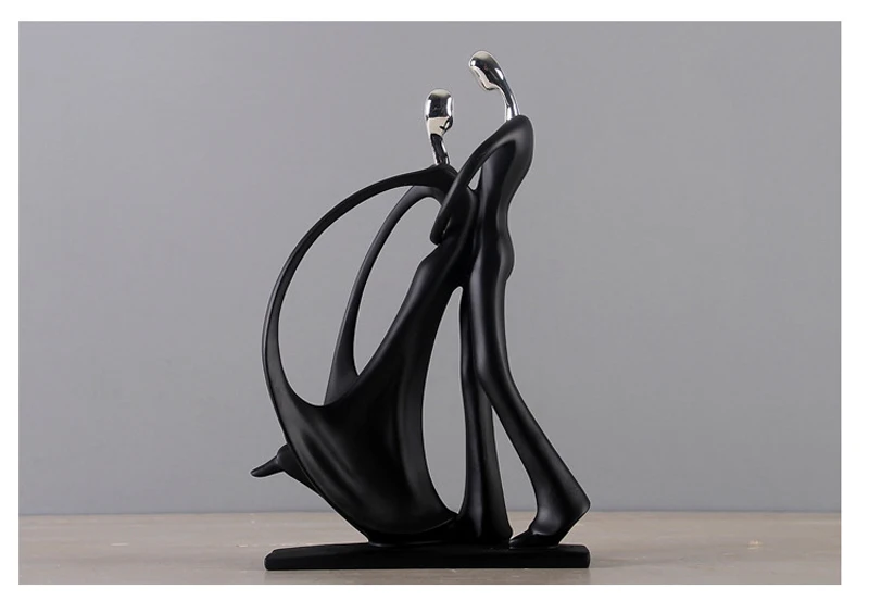 Nordic Art Dancing Couple Resin Figure