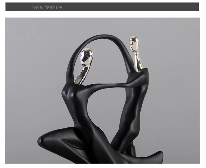 Nordic Art Dancing Couple Resin Figure
