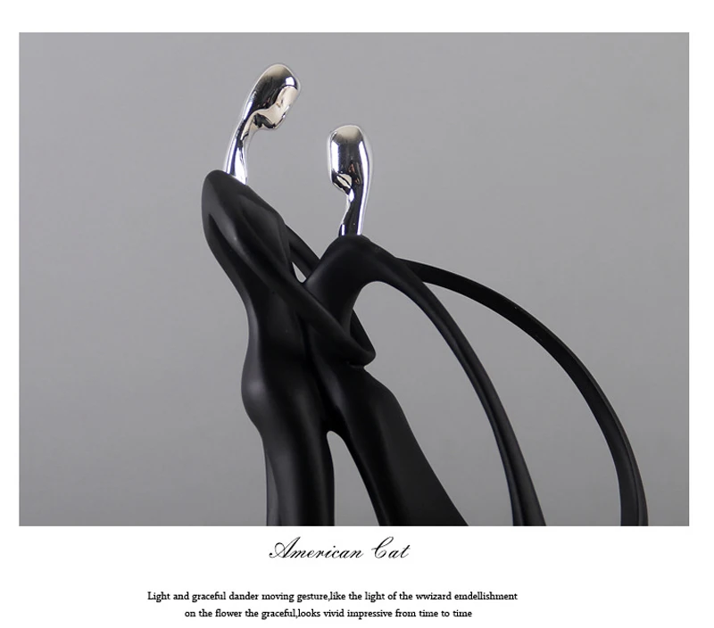 Nordic Art Dancing Couple Resin Figure