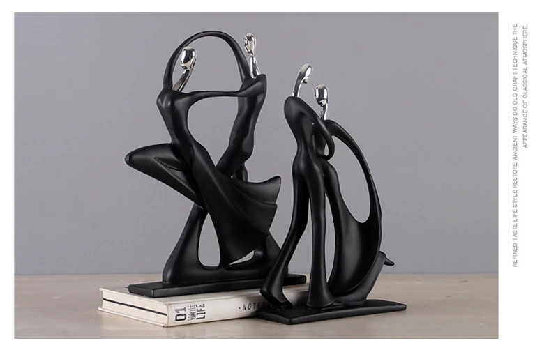Nordic Art Dancing Couple Resin Figure