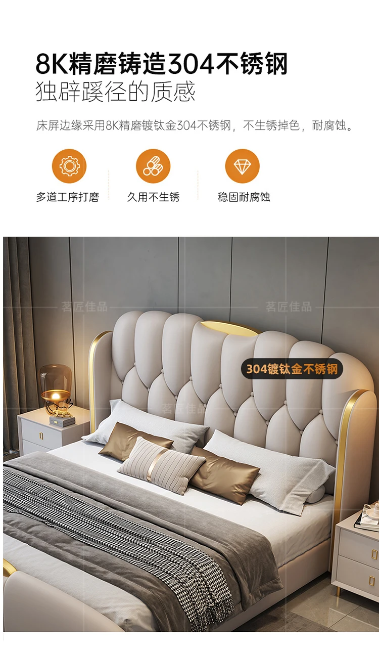 Queen Size Bedroom Bed Storage Organiser Multifunctional Double Bed Modern Luxury somieres y marcos de camahome Furniture Queen Size Bedroom Bed Storage Organiser Multifunctional Double Bed Modern Luxury somieres y marcos de camahome Furniture