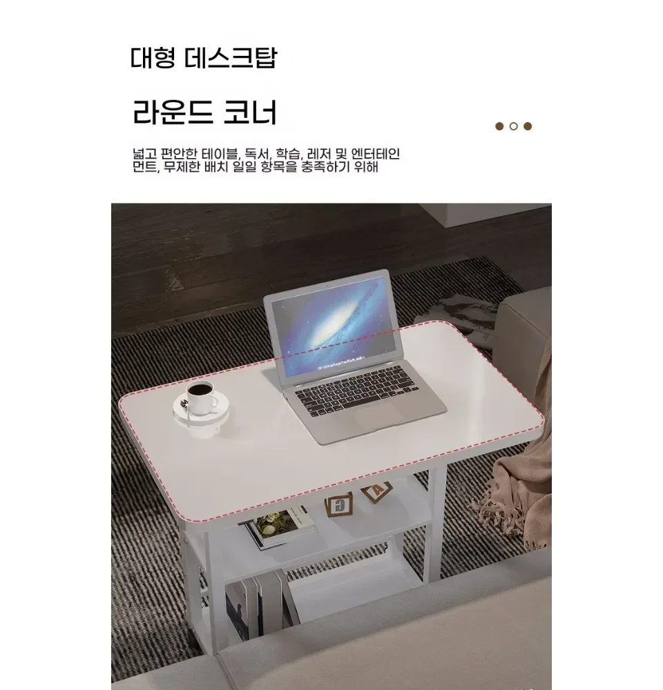 Simple Adjustable Laptop Desk with Wheels Movable Bedside Computer Table Lift Computer Desk Bedroom Office Portable Study Table