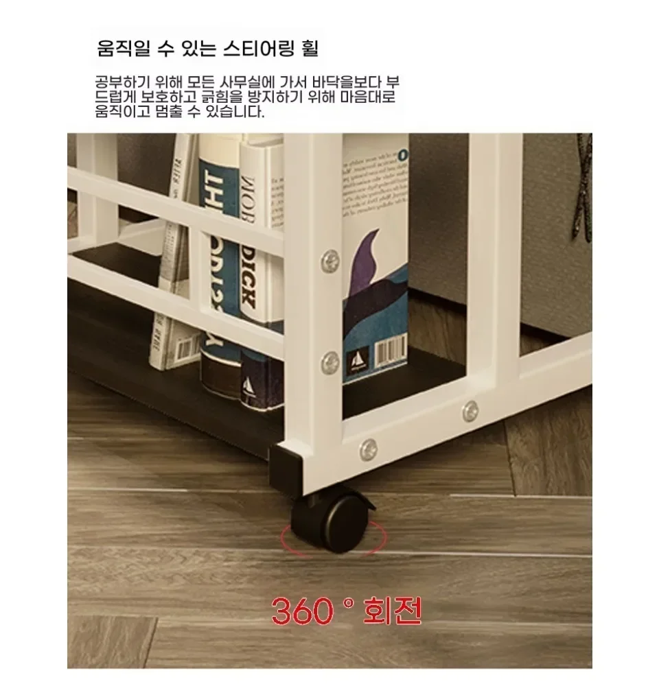 Simple Adjustable Laptop Desk with Wheels Movable Bedside Computer Table Lift Computer Desk Bedroom Office Portable Study Table